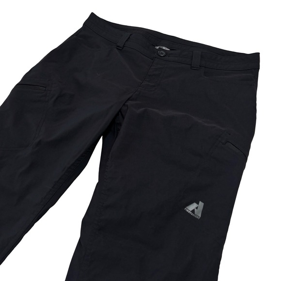 Eddie Bauer First Ascent Cargo Pant Women's P12 Black Nylon Hiking Outdoor - Picture 3 of 6